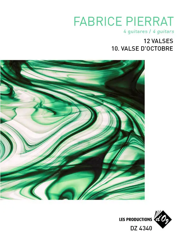 Pierrat | 12 Valses - Octobre for 4 guitars